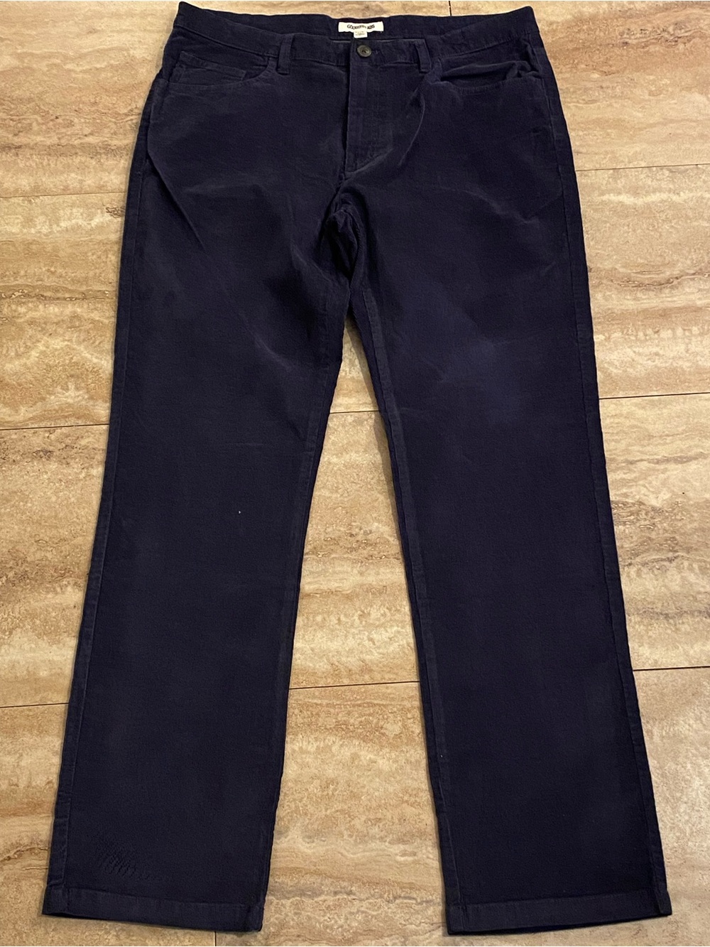 Goodthreads Navy Corduroy Straight-Leg Pants